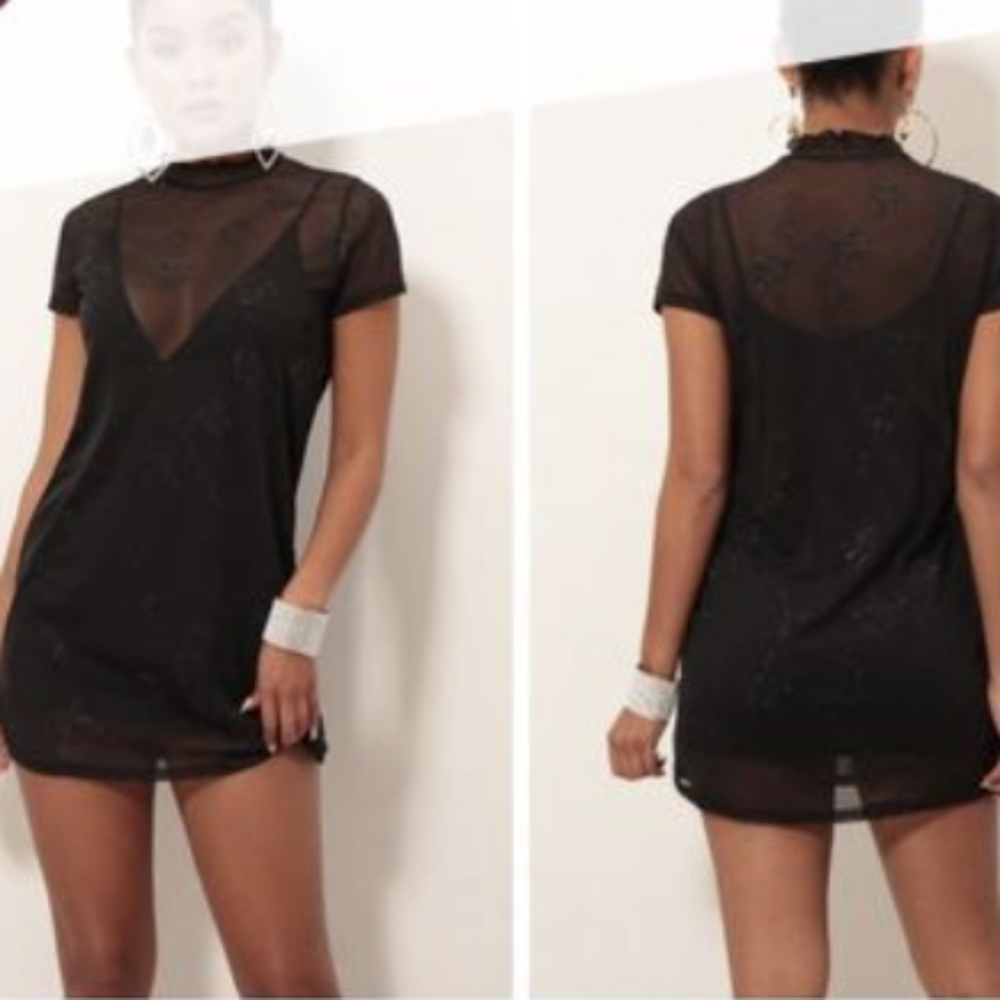 Metallic Sheer Dress / Shirt